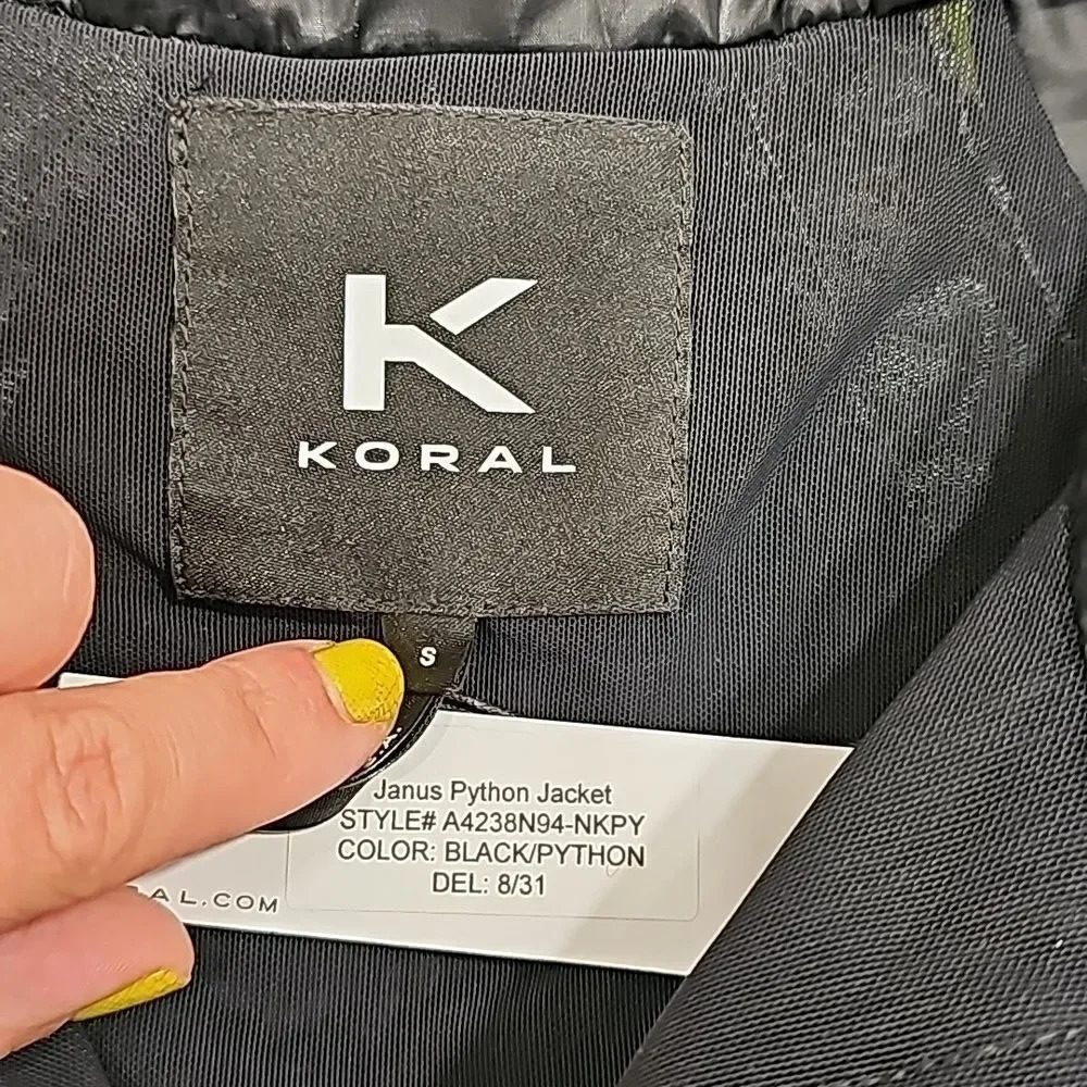 Koral Janus Python Jacket Sz S - Picture 3 of 10